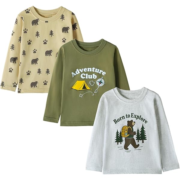 Amazon.com: DDSOL Toddler Boys Digger Shirt Embroidery Kids Tee